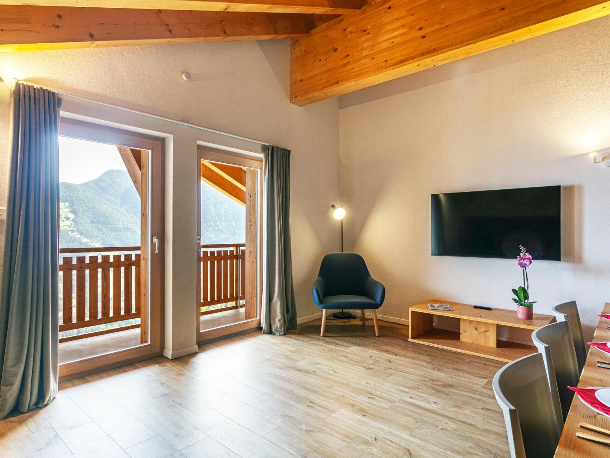 Apartment T-Resort La Tzoumaz 4P8 Vue Vallee By Interhome エクステリア 写真